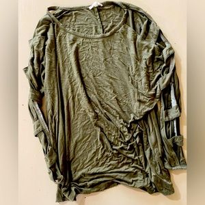 Brand: Easel (boutique) long sleeve-top. Color: Army Green. Size: Large